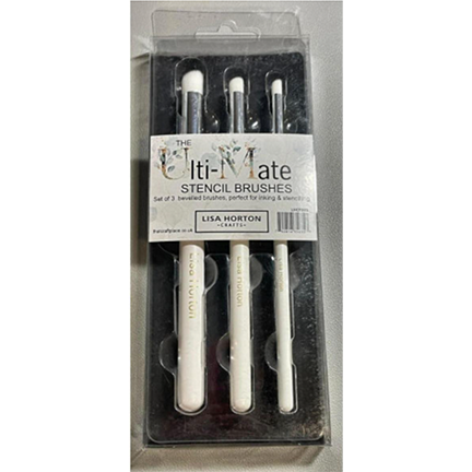Ulti-Mate Stencil Brushes, Set of 3 by Lisa Horton
