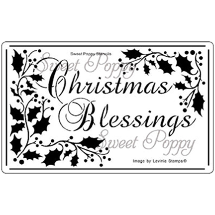 Christmas Blessings Stencil by Sweet Poppy Stencils *Retired*