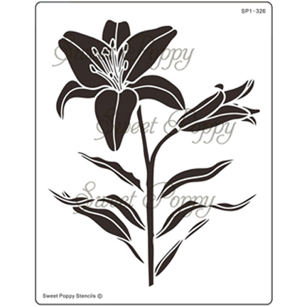 Aperture Leaf Stencil by Sweet Poppy Stencils – Del Bello's Designs