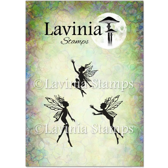 Three Dancing Fairies Stamp by Lavinia Stamps