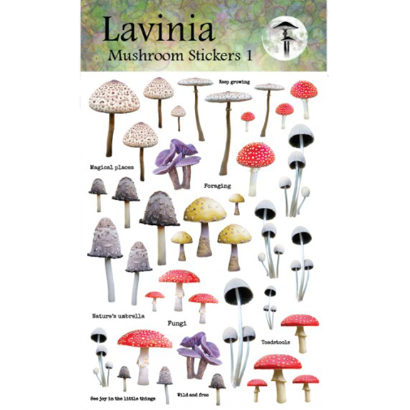 Stickers, Mushrooms 1 by Lavinia Stamps