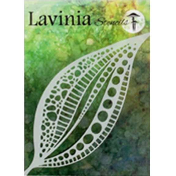 Tall Leaf Mask Stencil by Lavinia Stamps