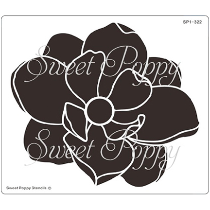 Large Blossom Stencil by Sweet Poppy Stencils