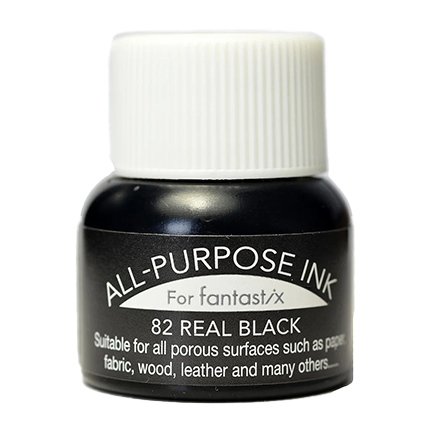 All-Purpose Fabric Ink, Real Black by Tsukineko