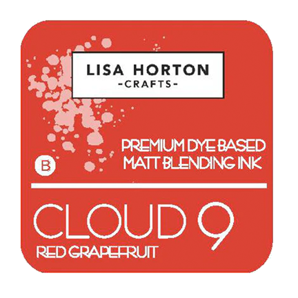 Cloud 9 Premium Dye-Based Matt Blending Ink Pad, Red Grapefruit by Lisa Horton Crafts