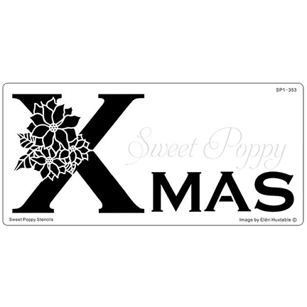 Xmas Stencil by Sweet Poppy Stencils