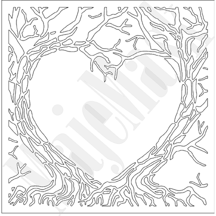 MajeMask Entwined Trees Stencil by Card-io