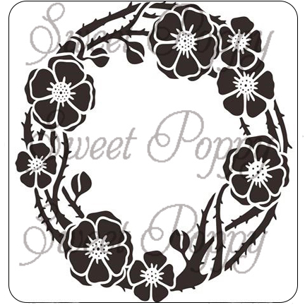 Poppy Circle Stencil by Sweet Poppy Stencils *Retired*