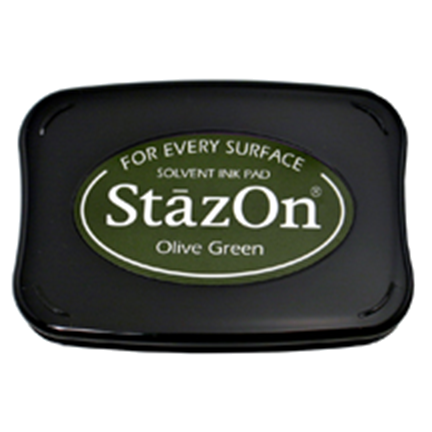 StāzOn Ink Pad, Olive Green by Tsukineko