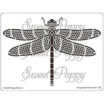 Steampunk Dragonfly Stencil by Sweet Poppy Stencils