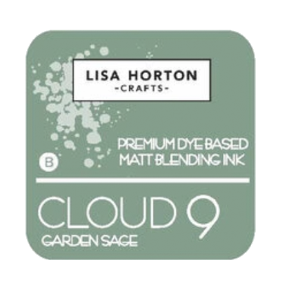 Cloud 9 Premium Dye-Based Matt Blending Ink Pad, Garden Sage by Lisa Horton Crafts