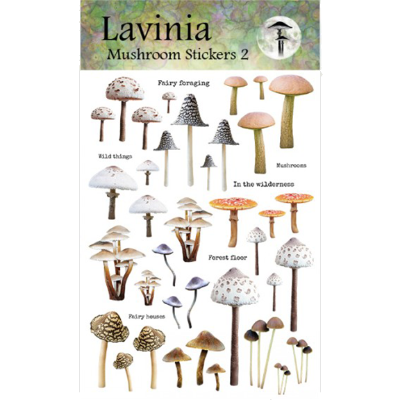 Stickers, Mushrooms 2 by Lavinia Stamps