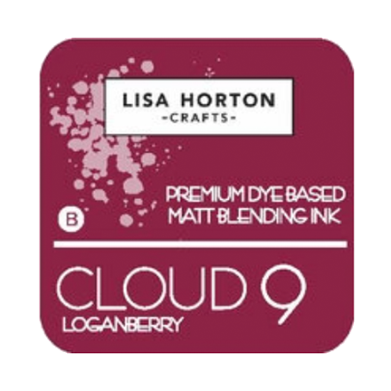 Cloud 9 Premium Dye-Based Matt Blending Ink Pad, Loganberry by Lisa Horton Crafts