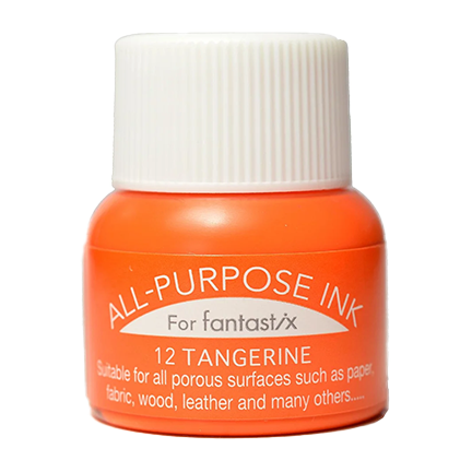 All-Purpose Fabric Ink, Tangerine by Tsukineko