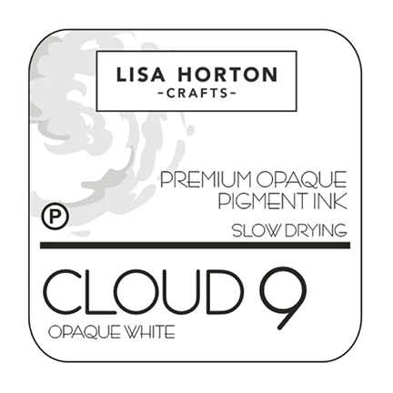 Cloud 9 Premium Dye-Based Matt Blending Ink Pad, Opaque White by Lisa Horton Crafts