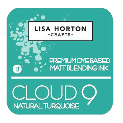 Cloud 9 Premium Dye-Based Matt Blending Ink Pad, Natural Turquoise by Lisa Horton Crafts