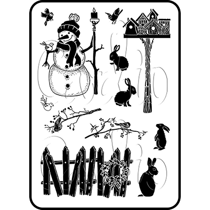 Home for the Winter A6 Stamp Set by Card-io