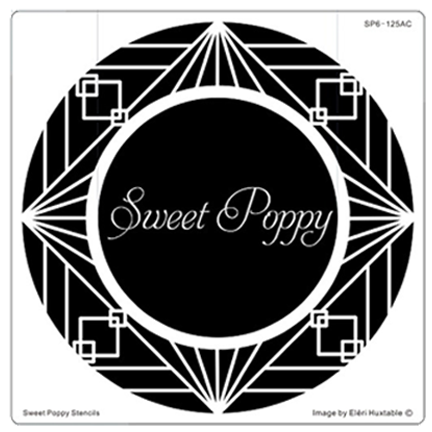 Aperture Art Deco Circle Stencil by Sweet Poppy Stencils