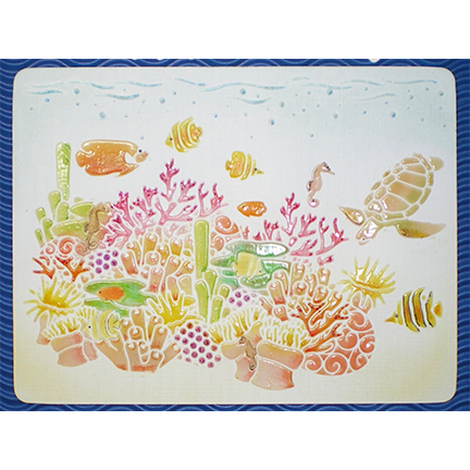 Sea Scenes - Coral Reef Stencil by Sweet Poppy Stencils *Retired*