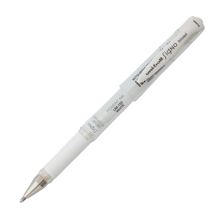 White 1.0mm Gel Impact Pen by Uni-Ball Signo
