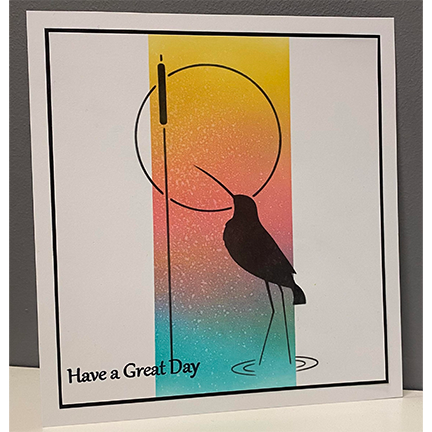 Curlew (Bird 1) Stencil by Sweet Poppy Stencils