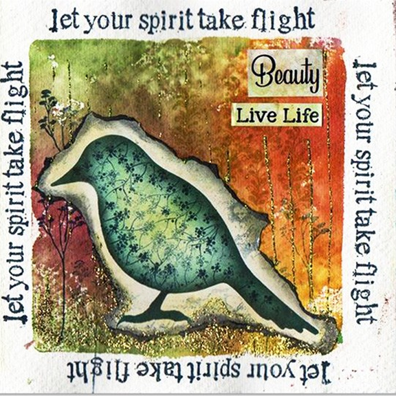 Let Your Spirit Take Flight Stamp by Lavinia Stamps *Retired*