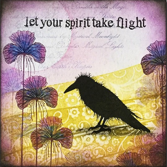 Let Your Spirit Take Flight Stamp by Lavinia Stamps *Retired*