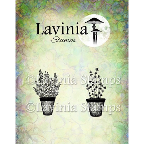 Rosemary & Thyme Pots Stamp by Lavinia Stamps