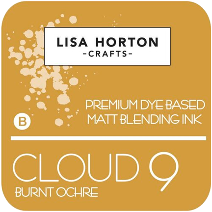 Cloud 9 Premium Dye-Based Matt Blending Ink Pad, Burnt Ochre by Lisa Horton Crafts