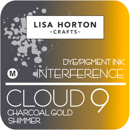 Cloud 9 Dye/Pigment Interference Ink Pad, Charcoal Gold Shimmer by Lisa Horton Crafts