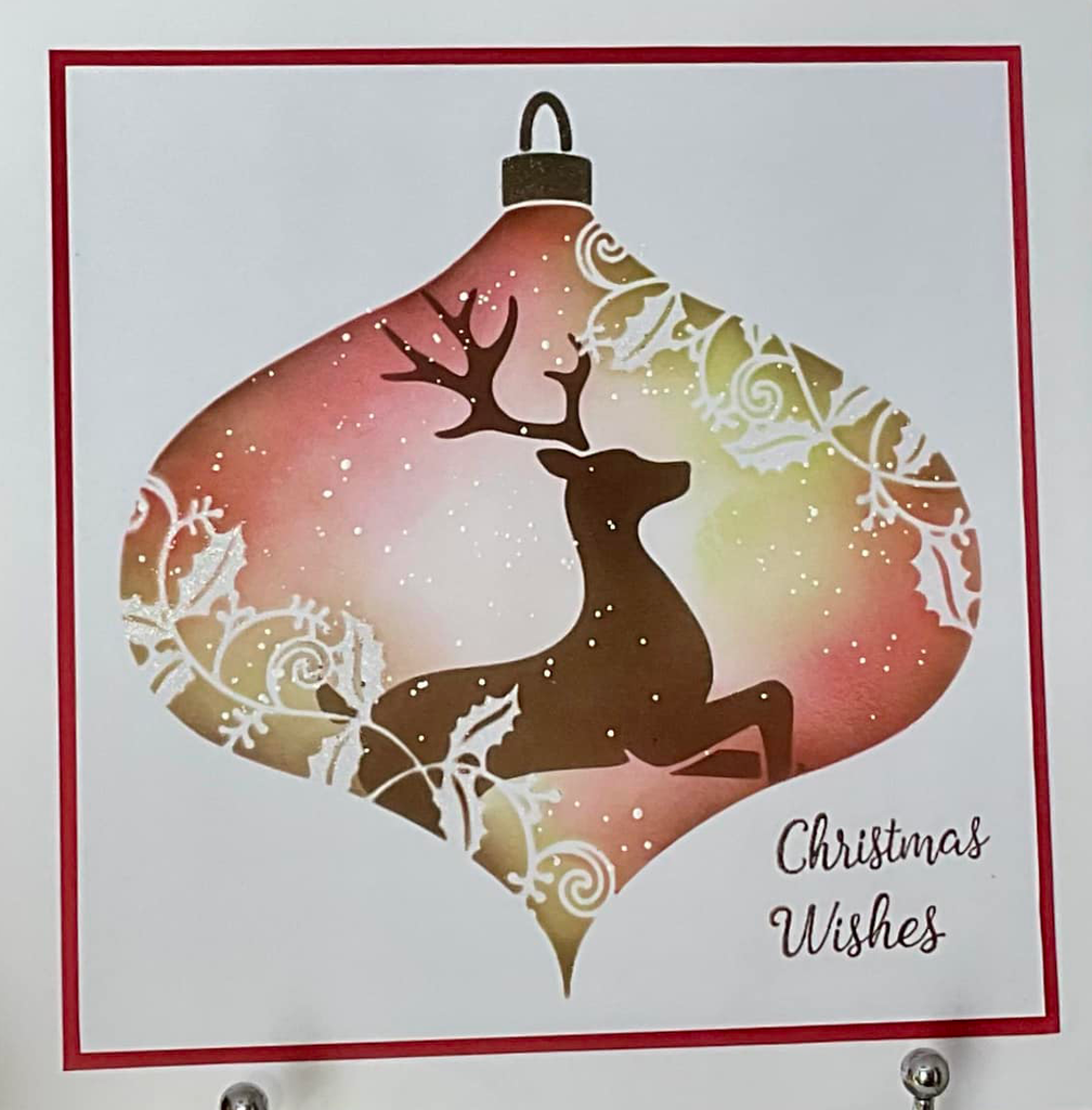 Christmas Stag Stencil by Sweet Poppy Stencils