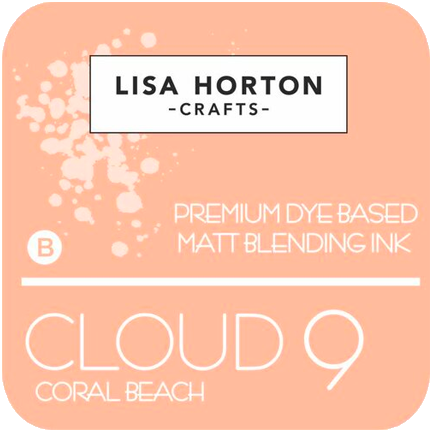 Cloud 9 Premium Dye-Based Matt Blending Ink Pad, Coral Beach by Lisa Horton Crafts