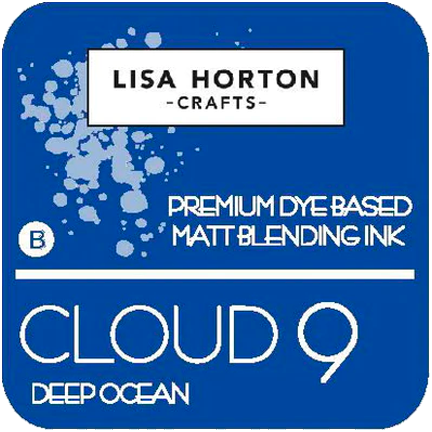 Cloud 9 Premium Dye-Based Matt Blending Ink Pad, Deep Ocean by Lisa Horton Crafts