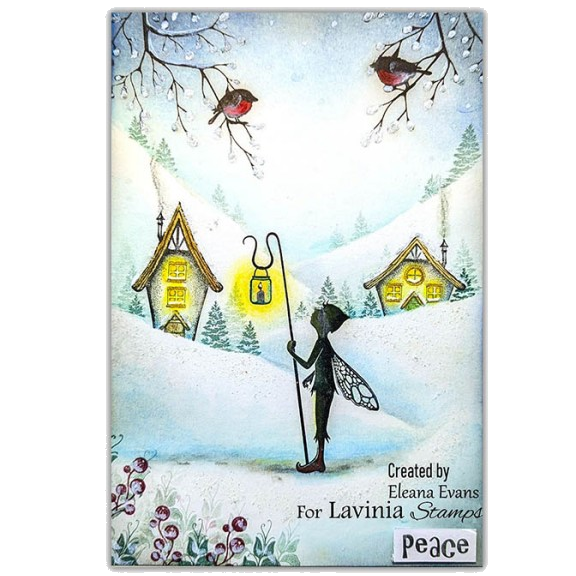 Woodland Cottages Stamp by Lavinia Stamps