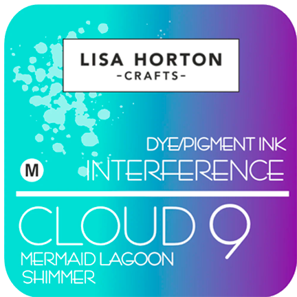 Cloud 9 Dye/Pigment Interference Ink Pad, Mermaid Lagoon Shimmer by Lisa Horton Crafts