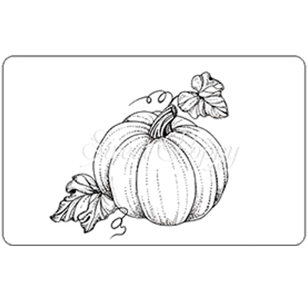 Pumpkin DL Stamp (Small) by Sweet Poppy Stencils