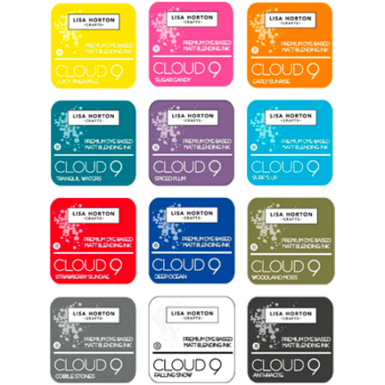 Cloud 9 Premium Dye-Based Matt Blending Ink Pads, Set #1 by Lisa Horto –  Del Bello's Designs