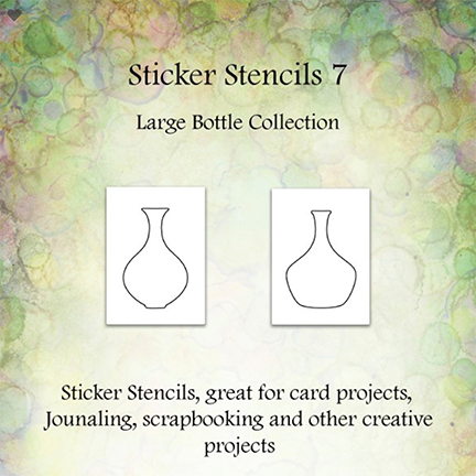 Sticker Stencils 7, Large Bottle Collection by Lavinia Stamps