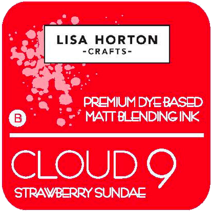 Cloud 9 Premium Dye-Based Matt Blending Ink Pad, Strawberry Sundae by Lisa Horton Crafts