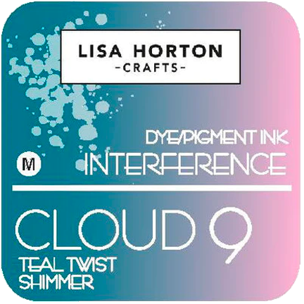 Cloud 9 Dye/Pigment Interference Ink Pad, Teal Twist Shimmer by Lisa Horton Crafts