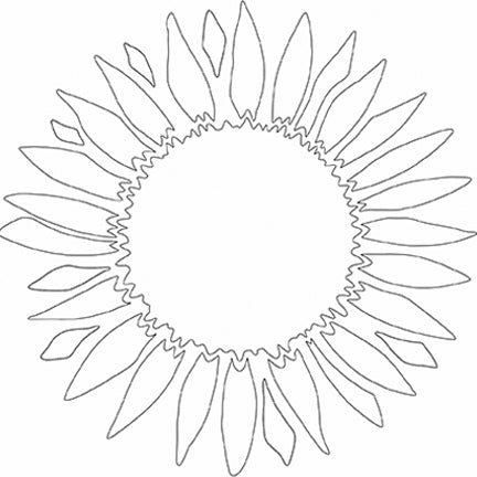 MajeMask Sunflower Stencil by Card-io