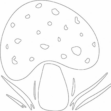 MajeMask Toadstool Stencil by Card-io