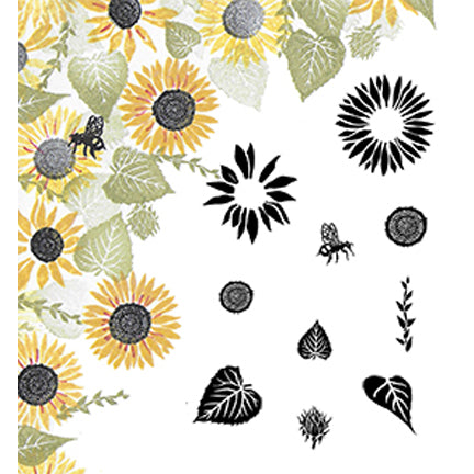 Majestix Sunny Sunflowers Stamp Set by Card-io