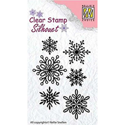 Silhouette Snowflakes Stamp by Nellie's Choice