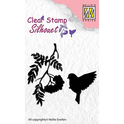 Silhouette Birdsong 3 Stamp by Nellie's Choice