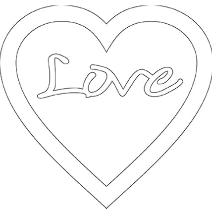 Majemask Framed Heart Stencil by Card-io