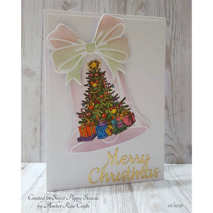 Large Christmas Tree A6 Stamp Set by Sweet Poppy Stencils
