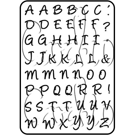 Alphabet 1 A6 Stamp Set by Card-io