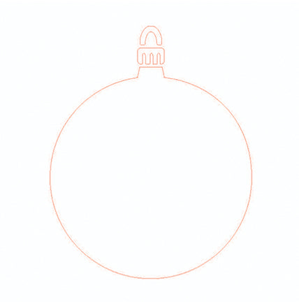 Majemask Round Bauble Stencil by Card-io