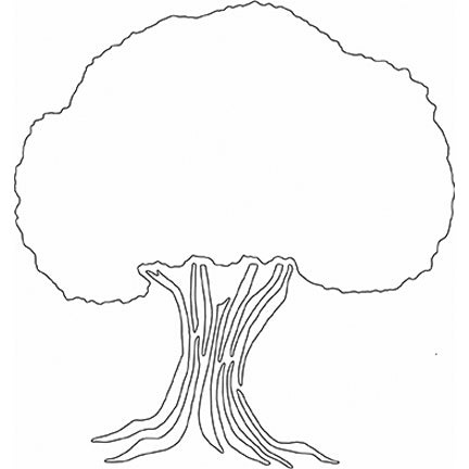 MajeMask Bushy Tree Stencil by Card-io